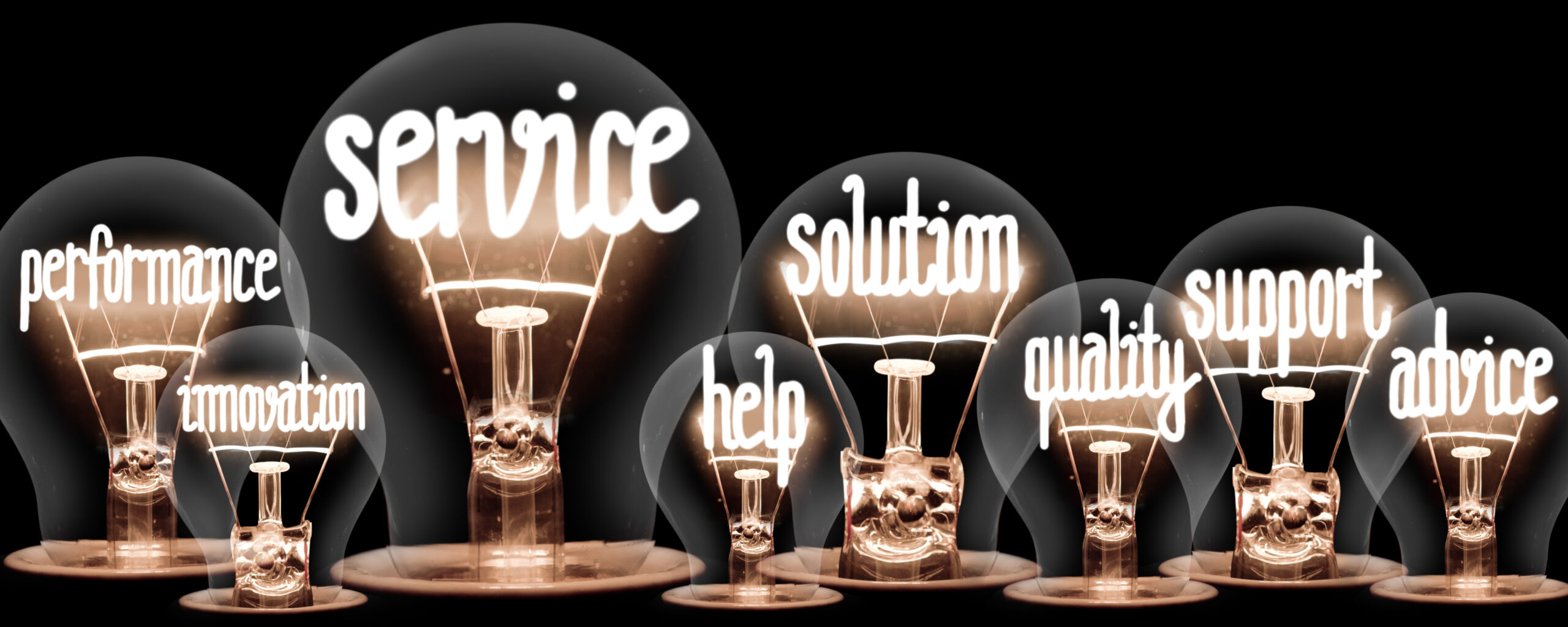 light bulbs concept